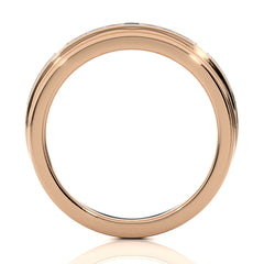 1/4 CT. Maurice Men's Rouns Lab Created Diamond Engagement Band Ring