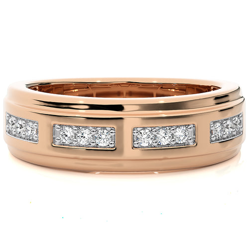 1/4 CT. Maurice Men's Rouns Lab Created Diamond Engagement Band Ring