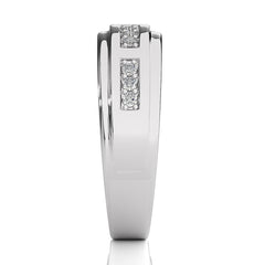 1/4 CT. Maurice Men's Rouns Lab Created Diamond Engagement Band Ring
