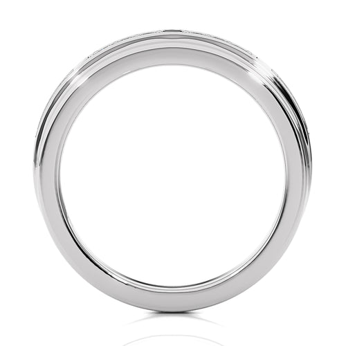 1/4 CT. Maurice Men's Rouns Lab Created Diamond Engagement Band Ring