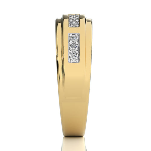 1/4 CT. Maurice Men's Rouns Lab Created Diamond Engagement Band Ring