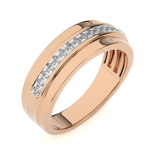 1/4 CT. Alaxander Half Eternity Style Men's Round Lab Created Diamond Engagement Band Ring