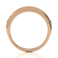 1/4 CT. Alaxander Half Eternity Style Men's Round Lab Created Diamond Engagement Band Ring