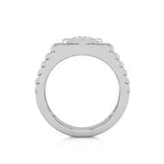 3/4 CT. Round Lab Created Diamond Solitaire Men's Ring