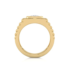 3/4 CT. Round Lab Created Diamond Solitaire Men's Ring