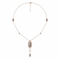 1 1/4 CT. Lab Created Round Diamond Studded Designer Y Necklace