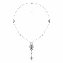 1 1/4 CT. Lab Created Round Diamond Studded Designer Y Necklace