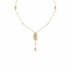 1 1/4 CT. Lab Created Round Diamond Studded Designer Y Necklace