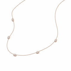1/2 CT. Lab Created Round Diamond Studded Round Motifs Designer Necklace