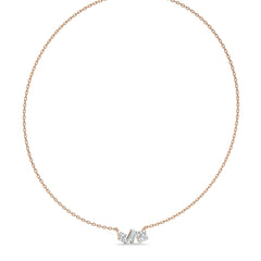 1 1/4 CT. Cocktail Natural Three Stone Pendant/Necklace