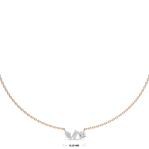 1 1/4 CT. Cocktail Natural Three Stone Pendant/Necklace