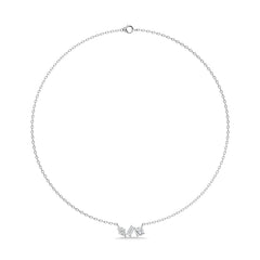 1 1/4 CT. Cocktail Natural Three Stone Pendant/Necklace