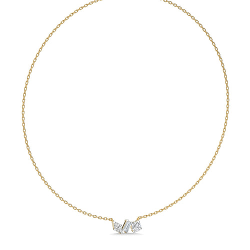 1 1/4 CT. Cocktail Natural Three Stone Pendant/Necklace