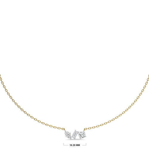 1 1/4 CT. Cocktail Natural Three Stone Pendant/Necklace