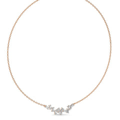 7/8 CT. Baguette Natural Diamond Pendant/Necklace