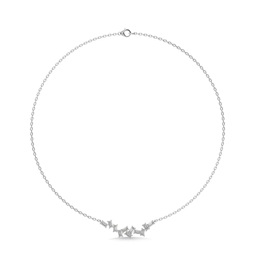7/8 CT. Baguette Natural Diamond Pendant/Necklace