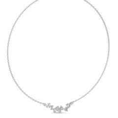 7/8 CT. Baguette Natural Diamond Pendant/Necklace
