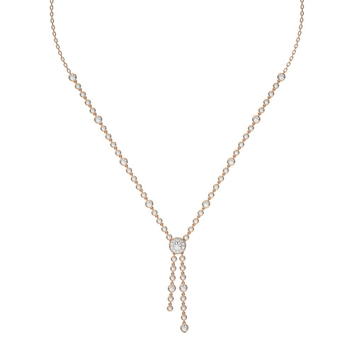 3 CT. Round Natural Diamond Pendant/Necklace