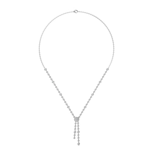 3 CT. Round Natural Diamond Pendant/Necklace