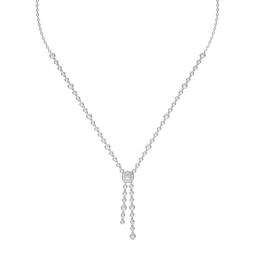 3 CT. Round Natural Diamond Pendant/Necklace