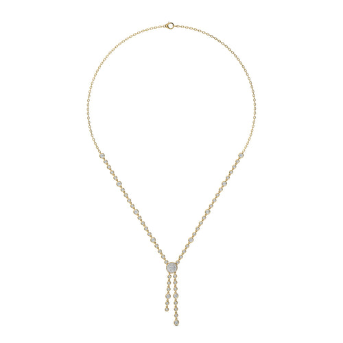 3 CT. Round Natural Diamond Pendant/Necklace