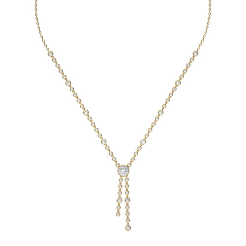 3 CT. Round Natural Diamond Pendant/Necklace