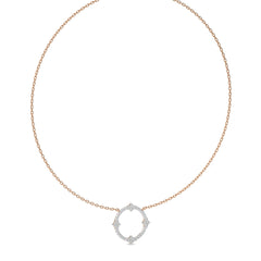 3/4 CT. Round Cut Lab Created Diamond Circle Pendant/Necklace