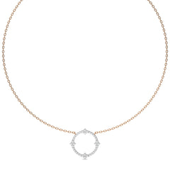 3/4 CT. Round Cut Lab Created Diamond Circle Pendant/Necklace