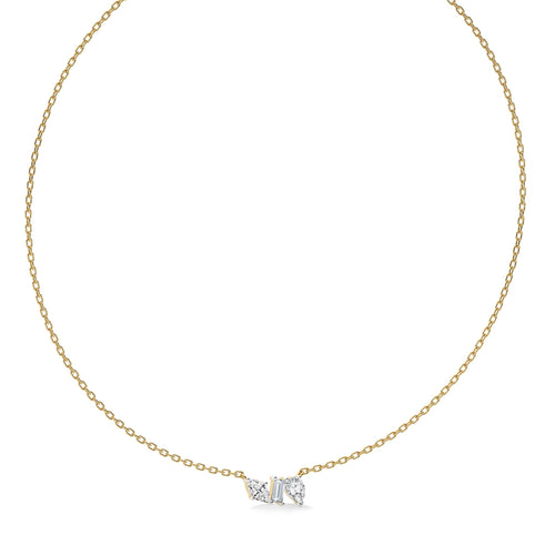 1 CT. Glamor Fusion Trio Morph Natural Diamond Necklace