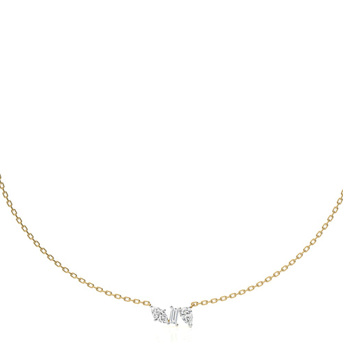 1 CT. Glamor Fusion Trio Morph Lab Created Diamond Necklace