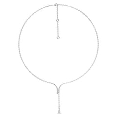 1/2 CT. Fashionable tear drop Pear and Round Lab Created Diamond Necklace