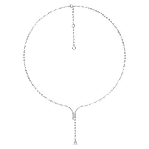 1/2 CT. Fashionable tear drop Pear and Round Lab Created Diamond Necklace