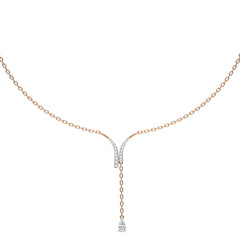 1/2 CT. Fashionable tear drop Pear and Round Lab Created Diamond Necklace