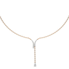 1/2 CT. Fashionable tear drop Pear and Round Lab Created Diamond Necklace
