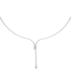1/2 CT. Fashionable tear drop Pear and Round Lab Created Diamond Necklace