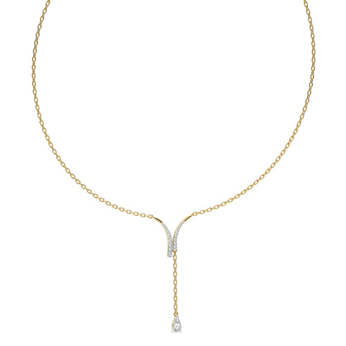 1/2 CT. Fashionable tear drop Pear and Round Lab Created Diamond Necklace