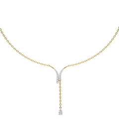 1/2 CT. Fashionable tear drop Pear and Round Lab Created Diamond Necklace