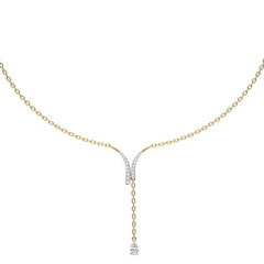 1/2 CT. Fashionable tear drop Pear and Round Lab Created Diamond Necklace