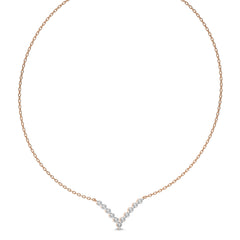 1 CT. Elena Serenity V shape Round Lab Created Diamond Necklace