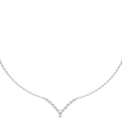 1 CT. Elena Serenity V shape Round Lab Created Diamond Necklace