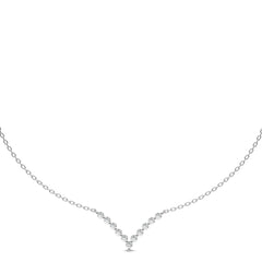 1 CT. Elena Serenity V shape Round Lab Created Diamond Necklace