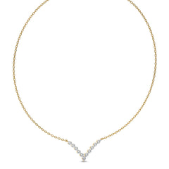 1 CT. Elena Serenity V shape Round Lab Created Diamond Necklace