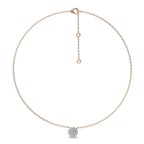 1 CT. Twinkling Cluster Round Lab Created Diamond Necklace