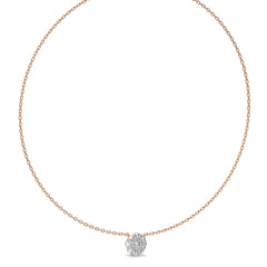 1 CT. Twinkling Cluster Round Lab Created Diamond Necklace