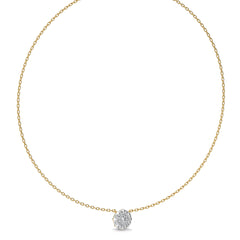 1 CT. Twinkling Cluster Round Lab Created Diamond Necklace