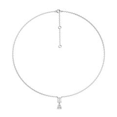 2 CT. Royal Emerald and Pear Dual Lab Created Diamond Necklace