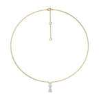 2 CT. Royal Emerald and Pear Dual Lab Created Diamond Necklace