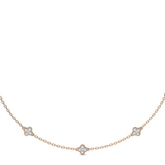 1 CT. Shimmering Rounds Five Motifs Lab Created Diamond Station Necklace