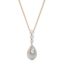 2 1/2 CT. Teardrop Cluster Cocktail Lab Created Diamond Fashion Pendant/Necklace.