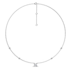 1 CT. Astraia Round Lab Created Diamond Station Necklace
